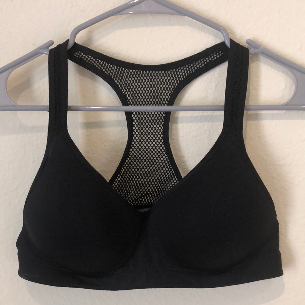 Pink Yoga Push-Up Sports Bra